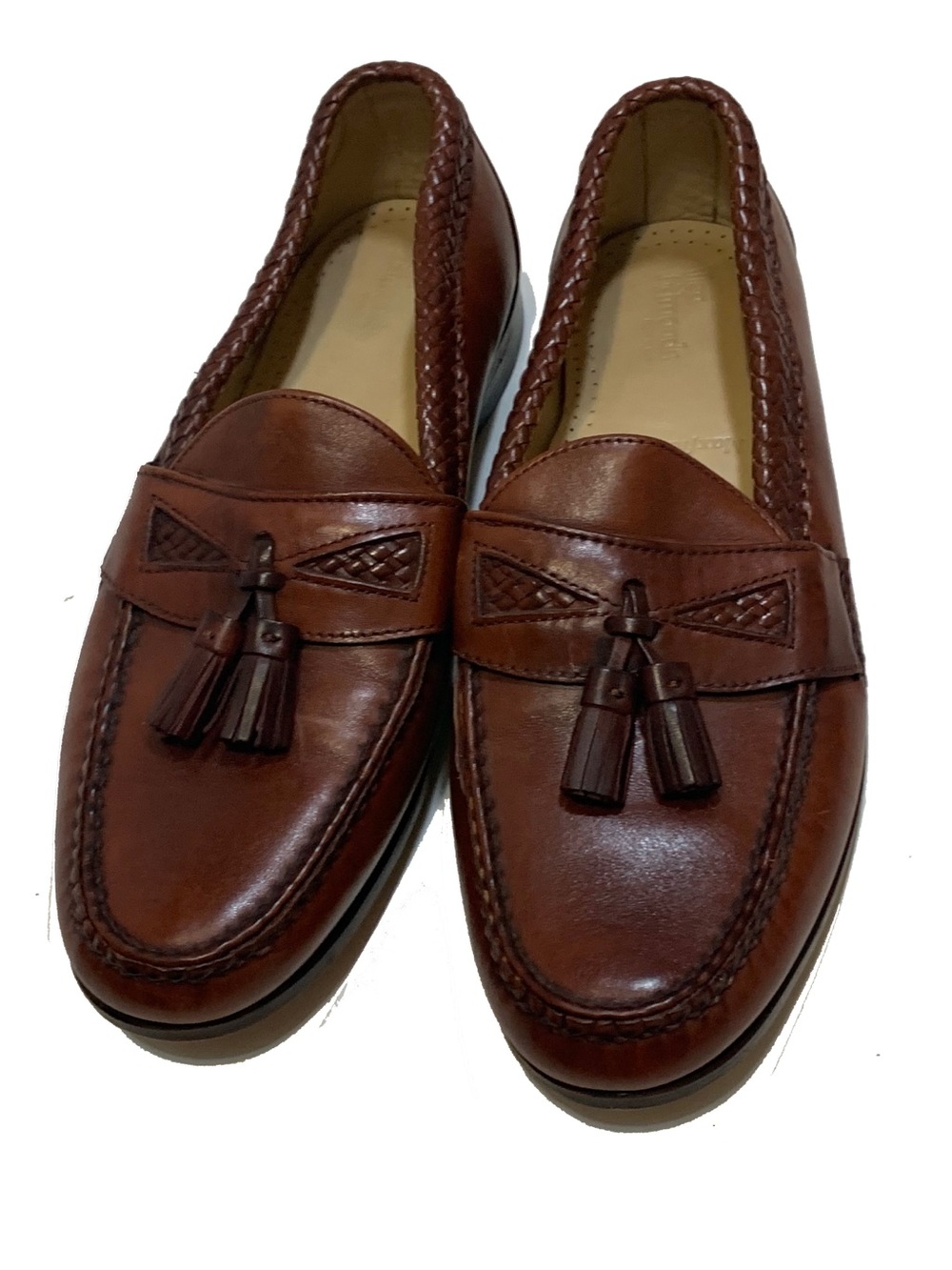 Allen Edmonds Men’s Maxfield Brown leather Tassel Loafer